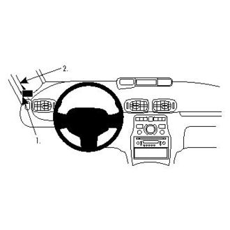Brodit ProClip montážní konzole pro Citroen C3 Picasso 09-18, vlevo na sloupek