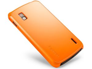 Spigen Google Nexus 4 Ultra Thin Air Case - etui ochronne pomarańczowe