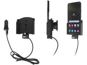 Brodit Kfz-Halterung für Samsung Galaxy S22+, ohne Schutzhülle, mit Laden über CL/USB