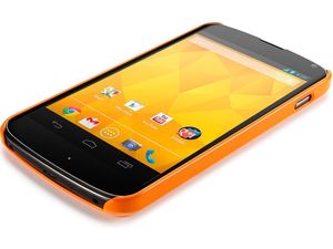 Spigen Google Nexus 4 Ultra Thin Air Case - etui ochronne pomarańczowe