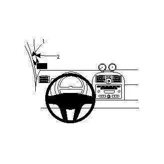 Brodit ProClip montážní konzole pro Smart ForTwo 08-14, vlevo na sloupek