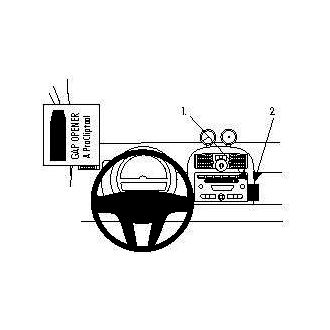 Brodit ProClip montážní konzole pro Smart ForTwo 08-10, NE pro modely s přihrádkou, na střed