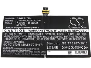 Baterie pentru Microsoft Surface Pro 4 (eq. G3HTA027H), 5050mAh