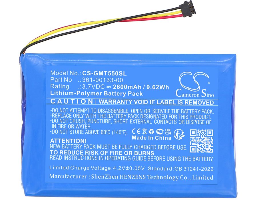 Baterie pentru Garmin Zumo XT, Tread 5.5, 2600 mAh, Li-Pol | Sunnysoft