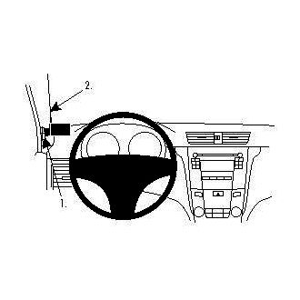 Brodit ProClip montážní konzole pro Suzuki Kizashi 10-15, vlevo na sloupek