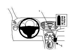 Brodit ProClip montážní konzole pro Hyundai i10 08-13, střed. tunel