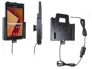 Brodit Halterung für Samsung Galaxy Tab Active3/Active2 im Originalgehäuse, mit verstecktem Laden über USB-C