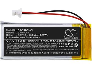 Baterie pentru Cardo Q1, Q3 și altele , 450 mAh, Li-Pol