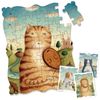 Mideer puzzle creativ - Portretul unei pisici cu o vioară