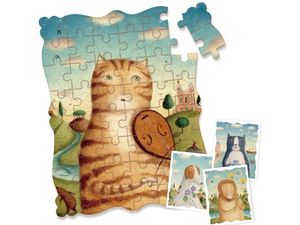 Mideer puzzle creativ - Portretul unei pisici cu o vioară