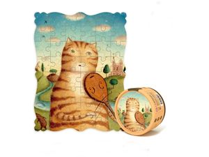Mideer puzzle creativ - Portretul unei pisici cu o vioară
