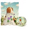 Mideer puzzle creativ - Portretul unui câine cu violete
