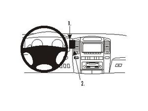 Brodit ProClip rögzítő konzol Lexus LX 470 03-07 / Toyota LandCruiser 03-07, center