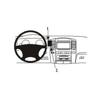 Brodit ProClip montážní konzole pro Lexus LX 470 03-07/Toyota LandCruiser 03-07, na střed