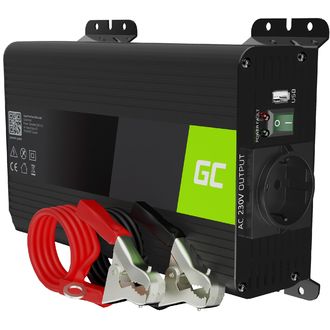 Green Cell Power Inverter PRO 12V-tól 230V-ig, 300W/600W, tiszta szinusz hullámmal