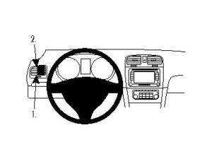 Brodit Suport de montare ProClip pentru Volkswagen Golf VI 09-12/Golf VI Variant 10-12, stânga pe grilă