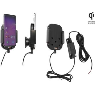 Brodit държач с Qi 15W безжично зареждане за Samsung Galaxy S10 без калъф, скрито зареждане