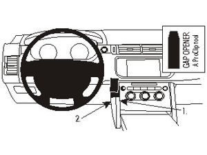 Brodit ProClip montážní konzole pro Land Rover Range Rover Sport 14-22, na střed vlevo