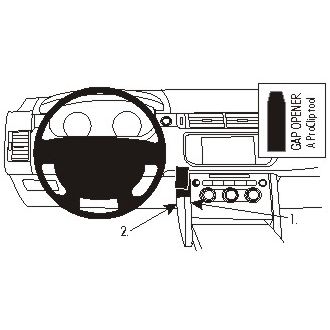 Brodit ProClip montážní konzole pro Land Rover Range Rover Sport 14-22, na střed vlevo