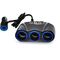 Rozbočovač do autozapalovače 3xCL 120W s nabíječkou 3x USB 3,1A s kabelem