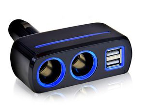Autó szivargyújtó aljzat, 2X USB, 80W, megvilágított CL kimenet