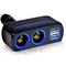 Rozdvojka do autozapalovače, 2X USB, 80W, podsvícené CL výstupy