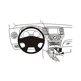 Brodit ProClip montážní konzole pro Nissan Pathfinder 13-21, na střed vpravo dolů