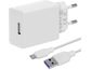 Obal:Me utazó töltő + USB-C kábel, 10W, fehér