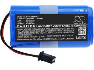 Akku für Cecotec CONGA, Sencor SRV, 2600 mAh, Li-Ion