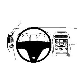 Brodit ProClip montážní konzole pro Ford Explorer/Explorer Sport 11-19, vlevo na mřížku ventilace