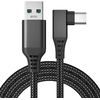 Mobilly Cablu pentru Meta Quest 3, Oculus Quest 2, Oculus Link, cablu USB-C 3.2 Gen 1/USB-A, 5m