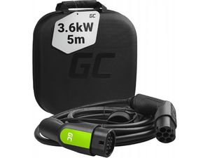 Cablu de încărcare Green Cell GC pentru vehicule electrice Type2 3.6kW 1x16A 5m