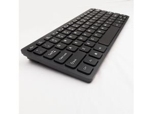 Mobilly K1000, tastatură multimedia mică cu fir, negru, US