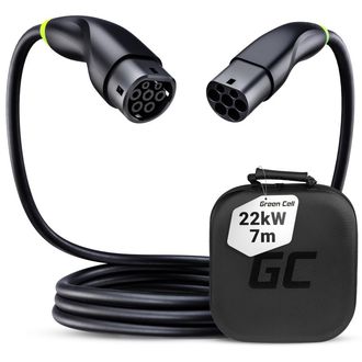 Green Cell Snap töltőkábel elektromos járművekhez Type2 22kW 3x32A 7m