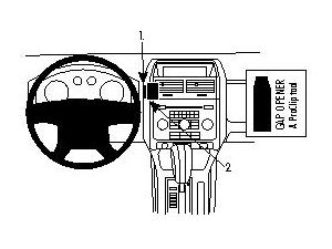 Brodit ProClip за Ford Escape/Mazda Tribute 08-12 САЩ, централно ляво
