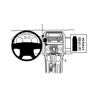 Brodit ProClip за Ford Escape/Mazda Tribute 08-12 САЩ, централно ляво