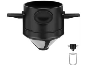 CaféCraft csepegtető, újrahasználható, fekete