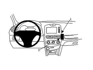 Brodit ProClip Halterung für Renault Clio 13-16, für Mitte