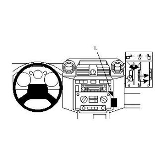 Brodit ProClip montážní konzole pro Land Rover Defender 07-16, na střed