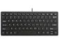 Mobilly K1000, tastatură multimedia mică cu fir, negru, US