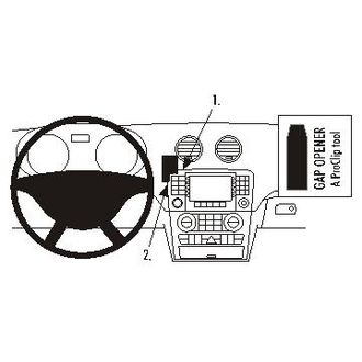 Brodit ProClip montážní konzole pro Mercedes Benz GL-Class 06-12, na střed
