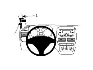 Brodit ProClip montážní konzole pro Fiat Doblo 10-14/Opel Combo 12-19, vlevo na sloupek