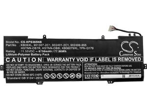Baterie pro HP Spectre X360 15, 6750mAh, Li-Pol