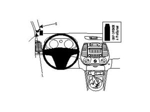 Brodit Монтажна скоба ProClip за Hyundai i20 09-14, отляво на колоната