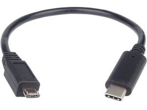 PremiumCord Adaptor USB 3.1 conector C/masculin - USB 2.0 conector Micro-B/masculin, 0.2m