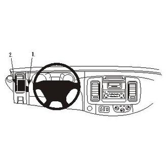 Brodit ProClip pro Renault Trafic/Opel Vivaro/Nissan Primastar 02-14, vlevo na mřížku