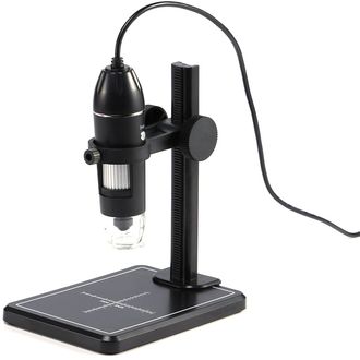 Digitális USB mikroszkóp állítható magasságú állvánnyal, 1600x zoom, 1080p