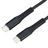 USB4 USB-C kábel 5A, 240W, Thunderbolt 3, 40Gbps 8K@60Hz, 0,3m, fekete
