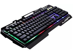 PrimeGear G700, геймърска клавиатура за PC с държач за мобилни устройства, USB, RGB подсветка, черна, СА