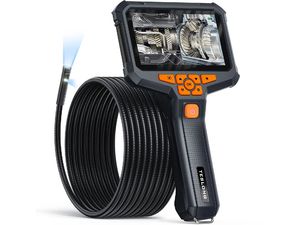 Endoscop robust Teslong NTS430 cu ecran IPS de 4,3", sondă de 8 mm, cameră dublă, cablu de 5 m